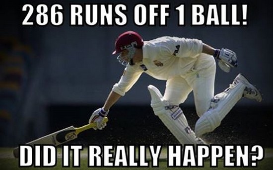 286 Runs In A Ball- The Funniest Part In Cricket History