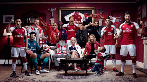 Arsenal's jersey for Premier League 2017-18